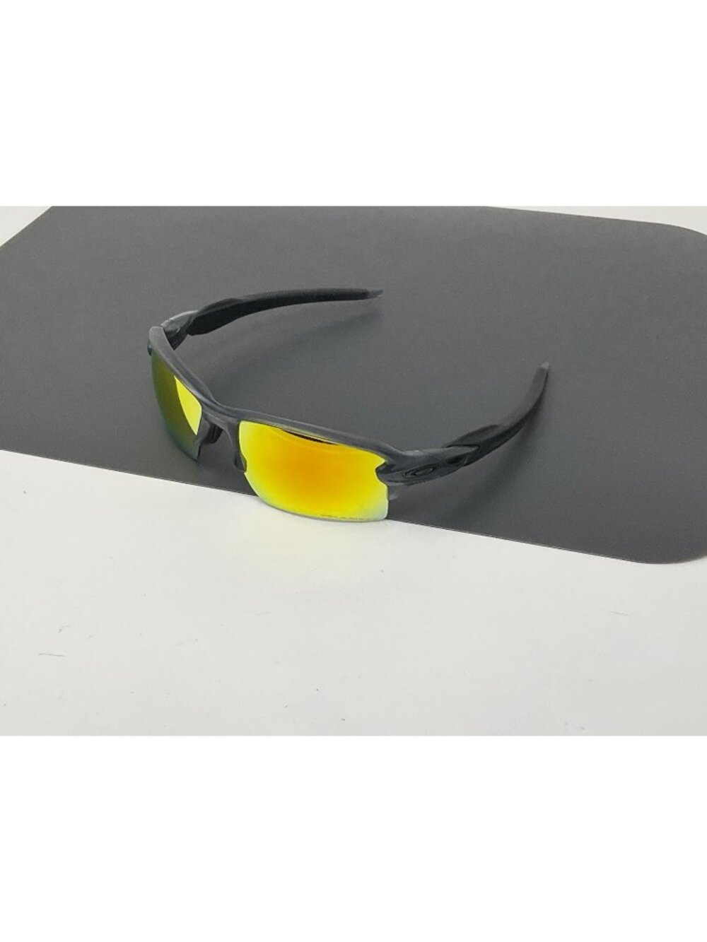 Oakley FLAK 2.0 XL OO9188-10 Wrap Sunglasses Matte Smoke Gray W/ Fire Iridium